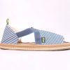 Alpargatas - Sandalia Rayas Azul -